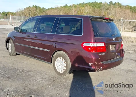 2007 Honda Odyssey Lx z USA, uszkodzony, nr VIN 5FNRL38217B008593
